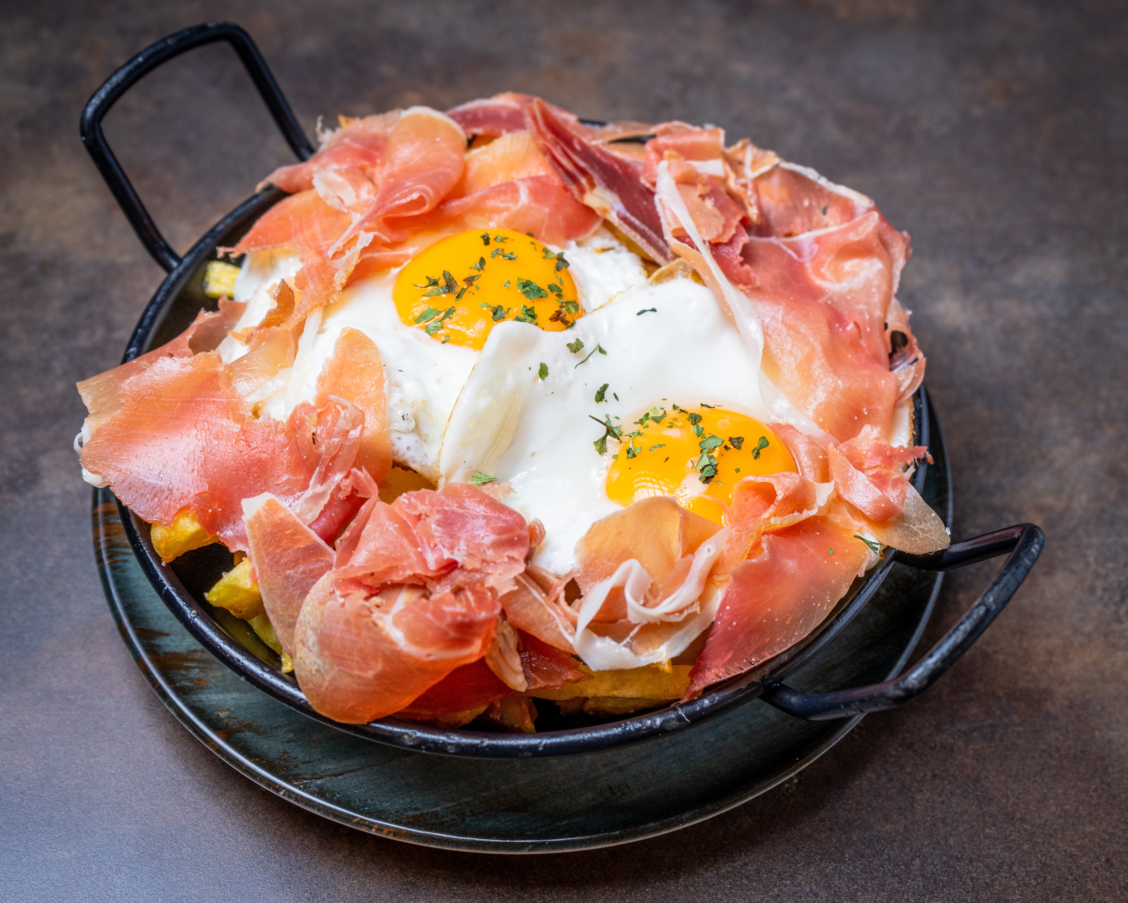 Revuelto de La Gula® del Norte con huevo y jamón