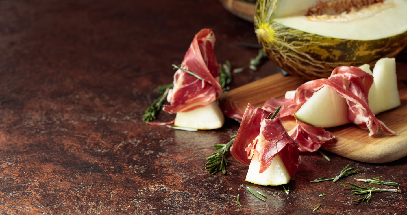 Receta de melón con jamón